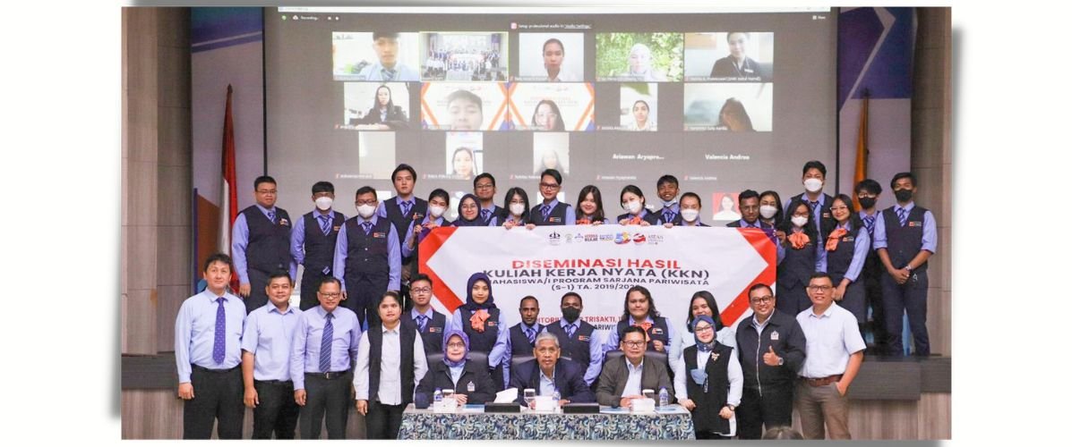 Diseminasi Hasil Kuliah Kerja Nyata Mahasiswa Program Sarjana Pariwisata TA. 2019/2020
